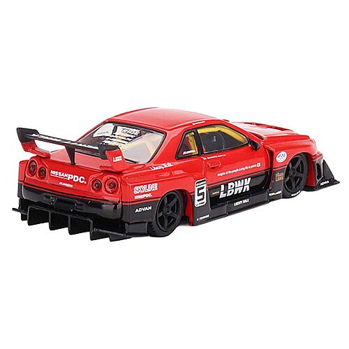 Mini Gt 1/64 Nissan Lb Er34 - 843Bl - 3