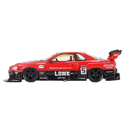 Mini Gt 1/64 Nissan Lb Er34 - 843Bl - 4