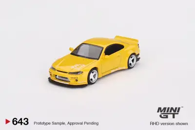 Mini Gt 1/64 Nissan Silvia Rocket Bunny Yellow Mgt00643-R - 1