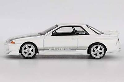 Mini Gt 1/64 Nissan Skyline Gt-R (R32) Veilside Combat C-I White Mgt01066 - 3