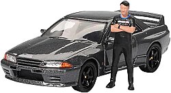 Mini Gt 1/64 Nissan Skyline Gt-R (R32)Gunmetal W/ Matsuda Figure Tsugio Matsuda Collection Mgt00869 - Mini GT