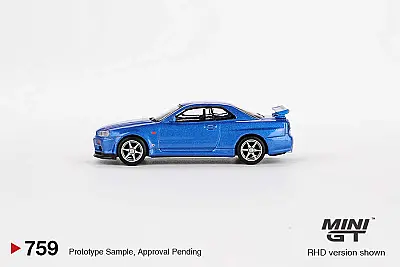 Mini Gt 1/64 Nissan Skyline Gt-R (R34) V-Spec Mgt00759 - 2