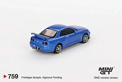 Mini Gt 1/64 Nissan Skyline Gt-R (R34) V-Spec Mgt00759 - 3
