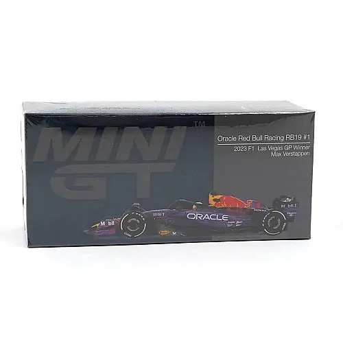 Mini Gt 1/64 Oracle Red Bull Racing Rb19 #1 Max Verstappen 2023 F1 2023 Las Vegas Gp Winner+Mgt01194 - 4