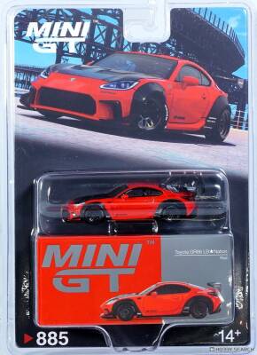 Mini Gt 1/64 Toyota Gr86 Lb Nation Red 885 Bl - 2