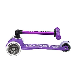 Mini Mıcro Scooter Deluxe Foldable Led Purple Mor Mmd199 - 6
