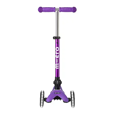 Mini Mıcro Scooter Deluxe Foldable Led Purple Mor Mmd199 - 3