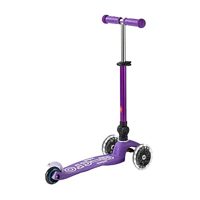 Mini Mıcro Scooter Deluxe Foldable Led Purple Mor Mmd199 - 4