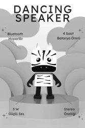 Mob Dans Eden Hayvanlar Bluetooth Hoparlör - Zebra Da-22-01 - 4