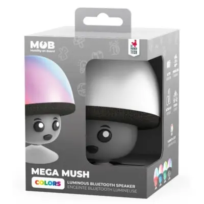 Mob Mega Mush Işıklı Bluetooth Hoparlör - Siyah Mmush-Blk-01 - 2