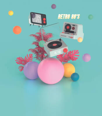 Mob Retro Kamera Bluetooth Hoparlör – Gri Rs-80-Gr1 - 3