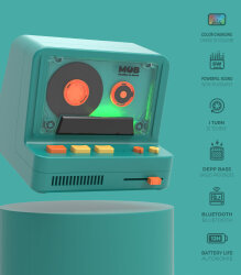 Mob Retro Kamera Bluetooth Hoparlör – Mavi Rs-80-Bl1 - 3