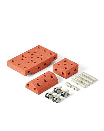 Modu Curiosity Set - Turuncu / Tozlu Yeşil M-Set-CUR-BO-DG - 2