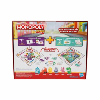 Monopoly Junior 2'si 1 Arada F8562 - 5