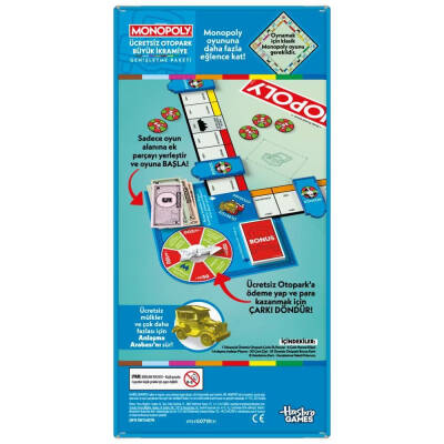 Monopoly Ücretsiz Otopark İkramiyesi Genişletme Paketi Has-G0718 - 3