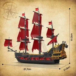 Mould King 3139 Parça Korsan Gemi Puzzle-13109 - 3