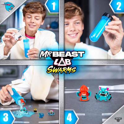 Mr.Beast Lab Swarms 2’li Sürpriz Figür Paketi S1 24702 - 3
