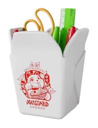 Mustard Noodle Seramik Kalemlik M16243 Beyaz - Mustard
