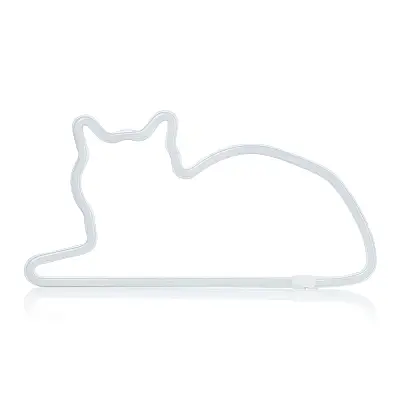 Mustard Sitting Cat Led Işık M11049B - 1