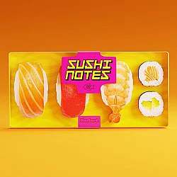 Mustard Sushi Bento Sticky Not Kağıdı ve Page Marker Seti M16252 Renkli - 3