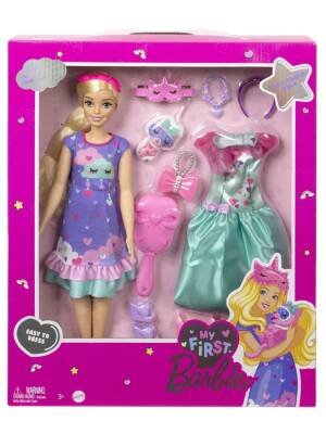 My First Barbie - İlk Barbie Bebeğim - Delüks Bebek HMM66 - 1