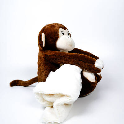 My Friend Toys Battaniyeli Maymun Peluş Oyuncak - 2
