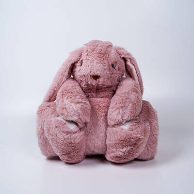 My Friend Toys Battaniyeli Pembe Tavşan Peluş Oyuncak - 1