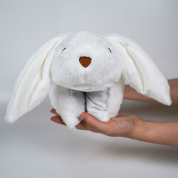 My Friend Toys Katlanır Tavşan Beyaz Peluş Oyuncak - 5