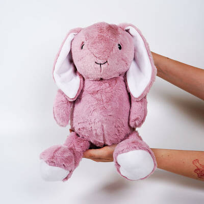 My Friend Toys Pembe Göbekli Tavşan Peluş Oyuncak - 3