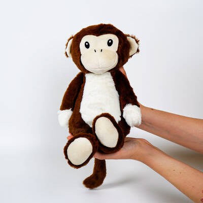 My Friend Toys Sallanan Kahve Maymun Peluş Oyuncak - 2