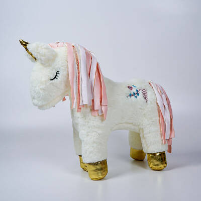 My Friend Toys Unicorn Beyaz Peluş Oyuncak - 1