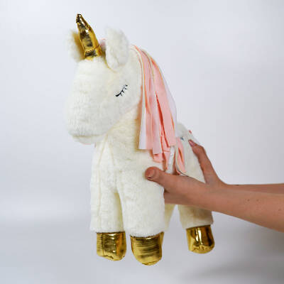 My Friend Toys Unicorn Beyaz Peluş Oyuncak - 3