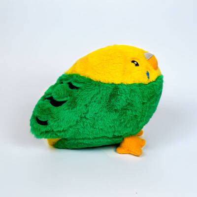 My Friend Toys Yeşil- Sarı Kuş Peluş Oyuncak - 4