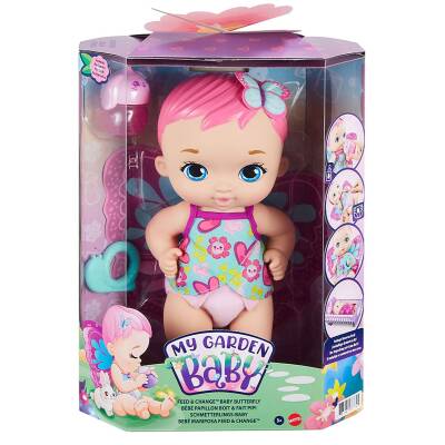 My Garden Baby Kelebek Bebeğimin Bakım Zamanı Pembe Saçlı Bebek GYP10 - 2