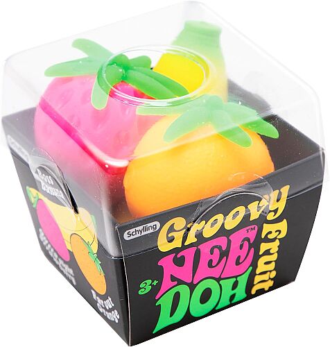 Nee Doh Groovy Fruit - Yumuşak Duyusal Stres Oyuncağı - 2