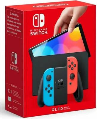 Nintendo Swıtch Oled Konsol Kırmızı/Mavi Con.Nsw-0061 - 1
