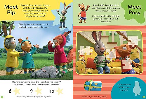 Nosy Crow Pip and Posy - Best Of Friends Sticker Activity Book - 2