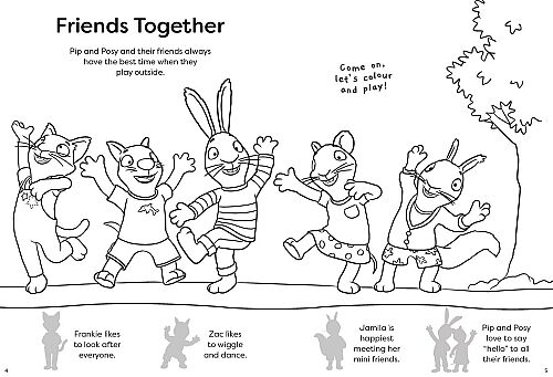 Nosy Crow Pip And Posy Colouring - 2