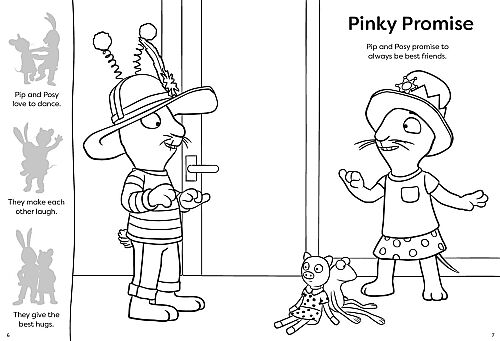 Nosy Crow Pip And Posy Colouring - 3