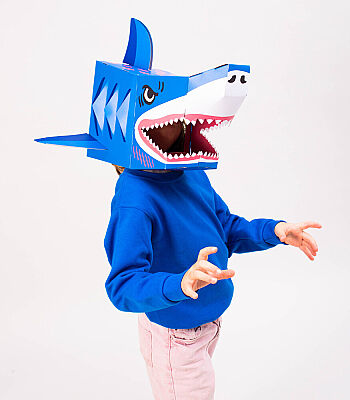 OMY XXL Karton 3D Maske - Sharky - 7