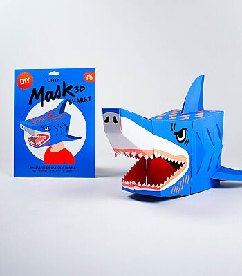 OMY XXL Karton 3D Maske - Sharky - 5
