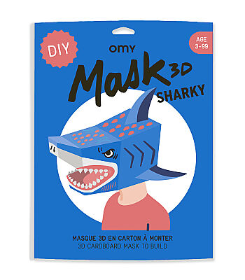 OMY XXL Karton 3D Maske - Sharky - 1