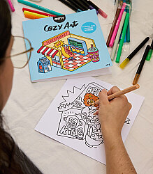 Omy Cozy Art Süpermarket Boyama Kitabı Coz02 - 5