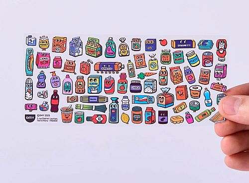 Omy Sticker Butiği - Süpermarket Dekorasyonu 04 - 2
