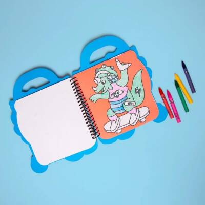 Omy Super Coloring & Stickers Book - Dino - 4