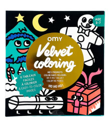 Omy Velvet Coloring Kadife Boya Kartları Ho Ho Ho ! - 1