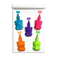 Ooly Bear Besties 5'li Highlighter Kalem 130-128 - 3