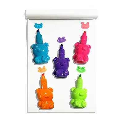 Ooly Bear Besties 5'li Highlighter Kalem 130-128 - 3