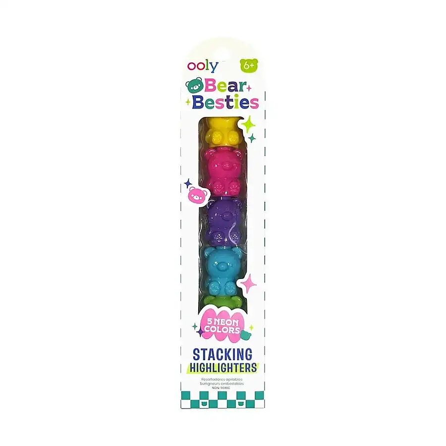 Ooly Bear Besties Kutulu 5'li Highlighter Kalem 130-142