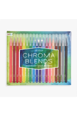 Ooly Chroma Blends Fırça Uçlu 18'li Çok Amaçlı Kalem 130-057 - Ooly
